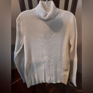Women's Ralph Lauren Ribbed Turtleneck Sweater Size Large, White